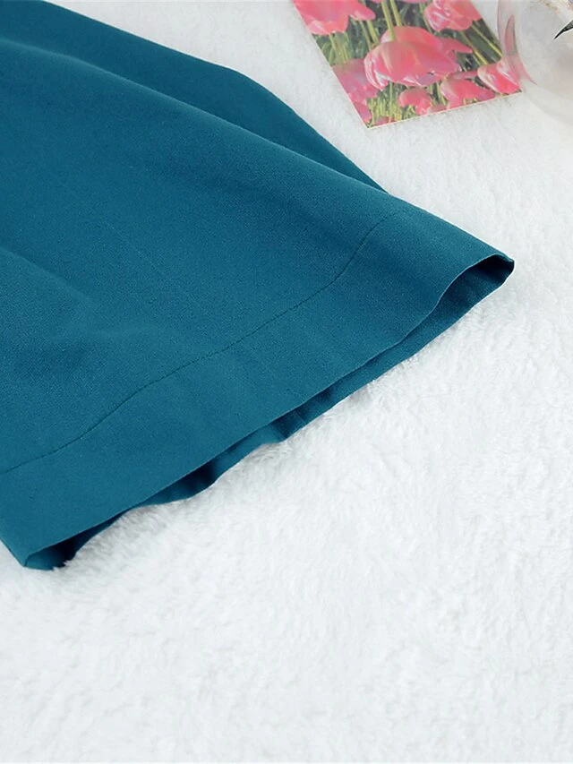 Women's Pajamas Bathrobe Robes Gown Pure Color Simple Casual Comfort Home Daily Bed Cotton And Linen Breathable V Wire Long Sleeve Fall Royal Blue Blue 14 Women's Pajamas Bathrobe Robes Gown Pure Color Simple Casual Comfort Home Daily Bed Cotton And Linen Breathable V Wire Long Sleeve Fall Royal Blue Blue - Image 14