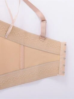 Women's Corset Bustier Solid Comfort Home Xmas Daily Bed Polyester Breathable Straps Sleeveless Backless Summer Spring Black White -Deals The Sexy Bra Store ahkncb1696315685783