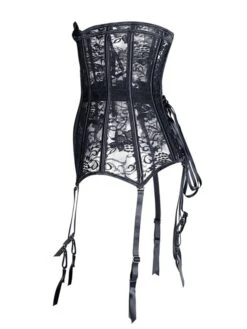 Corset Women's Corsets Corset Tops Party & Evening Valentine's Day Club Black Sexy Breathable Underbust Corset Hook & Eye Lace Up Lace Backless Tummy Control Lace Flower All Seasons 14 Corset Women's Corsets Corset Tops Party & Evening Valentine's Day Club Black Sexy Breathable Underbust Corset Hook & Eye Lace Up Lace Backless Tummy Control Lace Flower All Seasons -Deals The Sexy Bra Store akijeg1656412951042