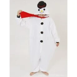 Women's Christmas Onesie Pajama Santa Claus Snowman Plush Comfort Oversized Xmas Polar Fleece Warm Hoodie Long Sleeve Fall Winter Santa Claus Snowman -Deals The Sexy Bra Store aoopne1695628285518