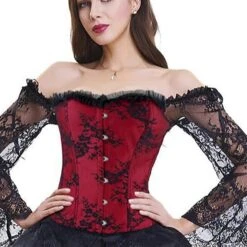Corset Women's Corsets Trachtenmieder Christmas Halloween Wedding Party Birthday Party Plus Size Black Dress Black White Sexy Country Bavarian Hook & Eye Lace Up Classic Tummy Control Push Up Solid -Deals The Sexy Bra Store asibte1642401920012