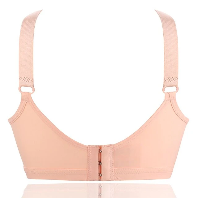 Women's Push Up Bras Wireless Bras Full Coverage Pure Color Hook & Eye Cotton 1PC Black Purple / Plus Size 7 Women's Push Up Bras Wireless Bras Full Coverage Pure Color Hook & Eye Cotton 1PC Black Purple / Plus Size - Image 7