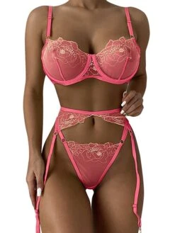 Women's Sexy Bodies Garter Lingerie Set 1 Set Pure Color Hot Home Bed Valentine's Day Lace Breathable Straps Sleeveless Backless Embroidery Spring Summer White Gray / Polyester 10 Women's Sexy Bodies Garter Lingerie Set 1 Set Pure Color Hot Home Bed Valentine's Day Lace Breathable Straps Sleeveless Backless Embroidery Spring Summer White Gray / Polyester -Deals The Sexy Bra Store axicef1645176247407