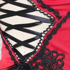 Corset Women's Corsets Trachtenmieder Christmas Halloween Wedding Party Birthday Party Plus Size Black Red Black White Sexy Country Bavarian Hook & Eye Lace Up Classic Tummy Control Push Up Solid -Deals The Sexy Bra Store axizyo1663922652520