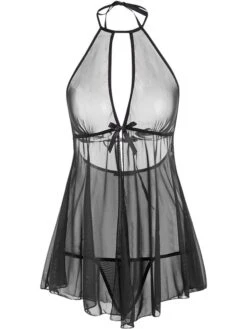 Women's Sexy Lingerie Chemises & Negligees Sets Pure Color Lovers Hot Comfort Home Daily Valentine's Day Polyester Breathable Straps Sleeveless Backless Summer Spring Black Red 12 Women's Sexy Lingerie Chemises & Negligees Sets Pure Color Lovers Hot Comfort Home Daily Valentine's Day Polyester Breathable Straps Sleeveless Backless Summer Spring Black Red -Deals The Sexy Bra Store azszqk1681464729571