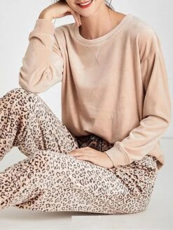 Women's Loungewear Sets Leopard Grid / Plaid Fashion Comfort Soft Home Christmas Street Polyester Warm Crew Neck Long Sleeve Hoodie Pant Pocket Fall Winter Camel Purple 20 Women's Loungewear Sets Leopard Grid / Plaid Fashion Comfort Soft Home Christmas Street Polyester Warm Crew Neck Long Sleeve Hoodie Pant Pocket Fall Winter Camel Purple -Deals The Sexy Bra Store bbckrk1692950064537