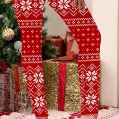 Women's Christmas Pjs Pajamas Sets 2 Pieces Elk Snowflake Fashion Comfort Xmas Soft Home Carnival Cotton Spandex Jersey Breathable Long Sleeve T Shirt Tee Pant Elastic Waist Winter Fall Red 5 Women's Christmas Pjs Pajamas Sets 2 Pieces Elk Snowflake Fashion Comfort Xmas Soft Home Carnival Cotton Spandex Jersey Breathable Long Sleeve T Shirt Tee Pant Elastic Waist Winter Fall Red -Deals The Sexy Bra Store bgkquc1665661985888