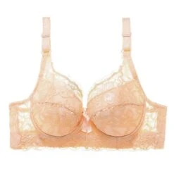 Women's Push Up Bras 3/4 Cup Lace Pure Color Hook & Eye Daily Wear POLY 1PC White Black / Plus Size / Plus Size -Deals The Sexy Bra Store bhmtax1617265452360