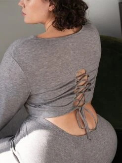 Women's Plus Size Loungewear Sets Pure Color Fashion Comfort Soft Home Daily Bed Polyester Breathable Crew Neck Long Sleeve Pullover Pant Fall Winter Light Grey 9 Women's Plus Size Loungewear Sets Pure Color Fashion Comfort Soft Home Daily Bed Polyester Breathable Crew Neck Long Sleeve Pullover Pant Fall Winter Light Grey -Deals The Sexy Bra Store bmevvv1693986211433