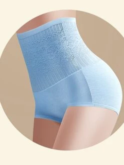 Women's Panties Waist Trainer Pure Color Undergarments Comfort Home Daily Bed Polyester Breathable Elastic Waist Summer Spring Lotus Pink Black -Deals The Sexy Bra Store bnhhfi1697074769193