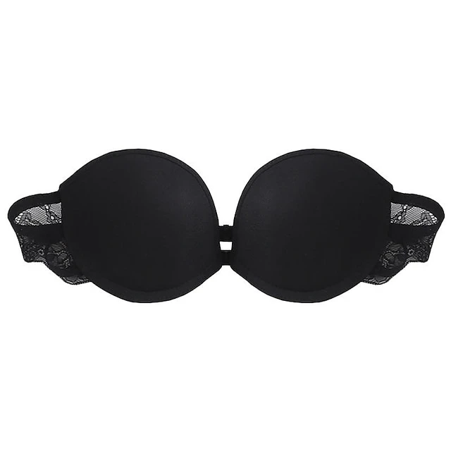 Women's Bras & Bralettes Tube Bra Strapless Demi Cup Solid Color V Neck Stretchy Breathable Invisible Casual Daily Nylon White / 1 PC 13 Women's Bras & Bralettes Tube Bra Strapless Demi Cup Solid Color V Neck Stretchy Breathable Invisible Casual Daily Nylon White / 1 PC - Image 13