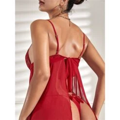 Women's Sexy Bodies Nightshirt Dress Pure Color Hot See Through Home Christmas Daily Xmas Lace Breathable Straps Sleeveless Backless Summer Spring Red 7 Women's Sexy Bodies Nightshirt Dress Pure Color Hot See Through Home Christmas Daily Xmas Lace Breathable Straps Sleeveless Backless Summer Spring Red -Deals The Sexy Bra Store bqdpab1679049101787