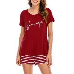 Women's Pajamas Sets Nighty Pjs 2 Pieces Animal Letter Fashion Simple Comfort Party Home Daily Modal Breathable Gift Crew Neck Short Sleeve T Shirt Tee Shorts Elastic Waist Spring Summer Blue Wine 21 Women's Pajamas Sets Nighty Pjs 2 Pieces Animal Letter Fashion Simple Comfort Party Home Daily Modal Breathable Gift Crew Neck Short Sleeve T Shirt Tee Shorts Elastic Waist Spring Summer Blue Wine -Deals The Sexy Bra Store btsvkh1642503072465