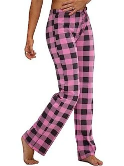 Women's Pajama Pants Christmas Grid / Plaid Simple Casual Soft Home Polyester Warm Breathable Pant Elastic Waist Fall Winter White Pink 28 Women's Pajama Pants Christmas Grid / Plaid Simple Casual Soft Home Polyester Warm Breathable Pant Elastic Waist Fall Winter White Pink -Deals The Sexy Bra Store bvgpah1696231975478