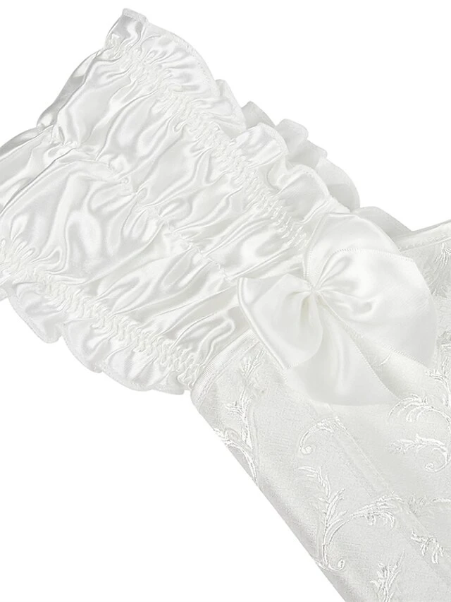 Corset Women's Corsets Halloween Prom Wedding Party Birthday Party Black White Comfortable Overbust Corset Hook & Eye Lace Up Backless Tummy Control Push Up Pure Color All Seasons 13 Corset Women's Corsets Halloween Prom Wedding Party Birthday Party Black White Comfortable Overbust Corset Hook & Eye Lace Up Backless Tummy Control Push Up Pure Color All Seasons - Image 13