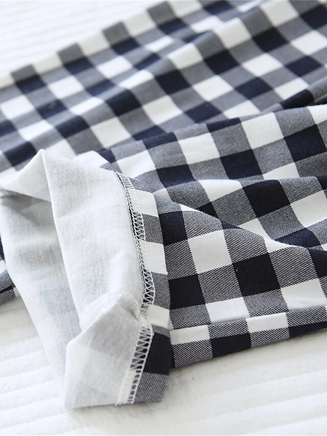 Women's Xmas Loungewear Pants Grid / Plaid Basic Casual Comfort Christmas Cotton Breathable Pant Elastic Waist Fall Winter Black Pink 16 Women's Xmas Loungewear Pants Grid / Plaid Basic Casual Comfort Christmas Cotton Breathable Pant Elastic Waist Fall Winter Black Pink - Image 16