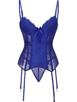 Corset Women's Corsets Halloween Party & Evening Valentine's Day Club Black Red Blue Cotton Comfortable Overbust Corset Hook & Eye Lace Backless Tummy Control Pure Color All Seasons -Deals The Sexy Bra Store ceylsh1640682026406