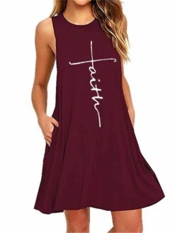 Women's Loungewear Nightshirt Dress Letter Fashion Casual Street Date Airport Cotton Blend Breathable Crew Neck Sleeveless Pocket Summer Spring Black White -Deals The Sexy Bra Store chdyhl1679965950427