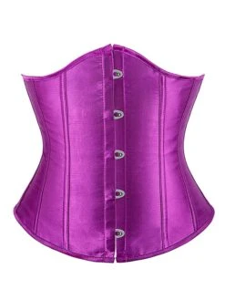 Women's Pink Corsets Shapewear Pure Color Corsets Party Christmas Date Satin Breathable Sleeveless Backless Summer Spring Black White -Deals The Sexy Bra Store ckuwxr1697170330463