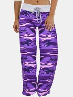 Women's Loungewear Bottom Nighty Camo Comfort Sport Home Cotton Long Pant Spring Summer Blue Purple 7 Women's Loungewear Bottom Nighty Camo Comfort Sport Home Cotton Long Pant Spring Summer Blue Purple -Deals The Sexy Bra Store clnbzr1659495814834