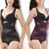 Corset Women's Bodysuits Shapewears Home Office Christmas Bed Plus Size Black Purple Apricot Sport Seamless Sexy Buckle Seamed Criss Cross Classic Tummy Control Solid Color Pure Color Summer Spring