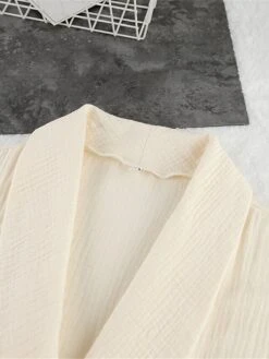 Women's Pajamas Bathrobe Robes Gown Pure Color Simple Casual Comfort Wedding Party Cotton Breathable V Wire Long Sleeve Fall Winter Beige 16 Women's Pajamas Bathrobe Robes Gown Pure Color Simple Casual Comfort Wedding Party Cotton Breathable V Wire Long Sleeve Fall Winter Beige -Deals The Sexy Bra Store clwiuy1693206719400