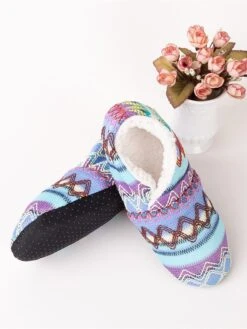 Women's Fluffy Slipper Socks Stripe Color Combo Casual Comfort Soft Home Daily Acrylic Warm Fall Winter Black Gray Pink Green -Deals The Sexy Bra Store cnakky1695369147735