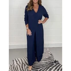 Women's Pajamas Pajama Top And Pant Sets 2 Pieces Pure Color Fashion Casual Soft Home Daily Bed Polyester Breathable V Wire Long Sleeve T Shirt Tee Pant Summer Spring Black White -Deals The Sexy Bra Store cnmggl1683533922564