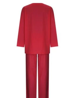 Women's Plus Size Loungewear Sets 2 Pieces Pure Color Fashion Casual Comfort Street Daily Date Cotton Breathable Crew Neck Long Sleeve Pant Summer Fall White Yellow -Deals The Sexy Bra Store cwryok1689326428901