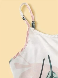 Women's Pajamas Pajama Top And Pant Sets Star Leaves Casual Comfort Sweet Home Daily Bed Satin Breathable Straps Sleeveless Strap Top Shorts Backless Spring Fall Black White -Deals The Sexy Bra Store cyaeju1677650269860