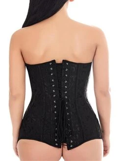 Women's Body Shaper Flower Fashion Corsets Comfort Party Halloween Street Cotton Breathable Bandeau Sleeveless Backless Summer Spring Black White -Deals The Sexy Bra Store cymqaj1693295685145