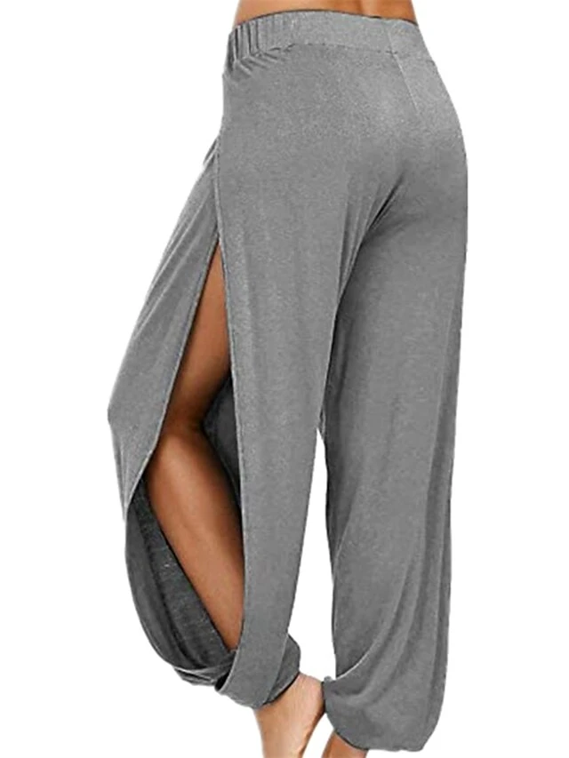 Women's Loungewear Bottom Nighty 1 PCS Pure Color Simple Fashion Comfort Home Daily Vacation Polyester Breathable Gift Long Pant Sporty Elastic Waist Spring Summer Green White / Hole / Hole 6 Women's Loungewear Bottom Nighty 1 PCS Pure Color Simple Fashion Comfort Home Daily Vacation Polyester Breathable Gift Long Pant Sporty Elastic Waist Spring Summer Green White / Hole / Hole - Image 6