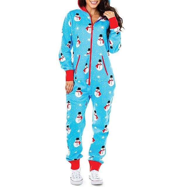 Women's Onesie Pajamas Letter Elk Warm Casual Soft Xmas Home Christmas Daily Cotton Blend Warm Breathable Hoodie Long Sleeve Summer Fall Wine Red 5 Women's Onesie Pajamas Letter Elk Warm Casual Soft Xmas Home Christmas Daily Cotton Blend Warm Breathable Hoodie Long Sleeve Summer Fall Wine Red - Image 5