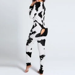 Women's Pajamas Onesie Jumpsuit Nighty 1 PCS Graphic Prints Milk Cow Fashion Simple Comfort Home Daily Bed Polyester Breathable Gift V Wire Long Sleeve Print Spring Fall Black Red 6 Women's Pajamas Onesie Jumpsuit Nighty 1 PCS Graphic Prints Milk Cow Fashion Simple Comfort Home Daily Bed Polyester Breathable Gift V Wire Long Sleeve Print Spring Fall Black Red -Deals The Sexy Bra Store ddiakj1646301865012