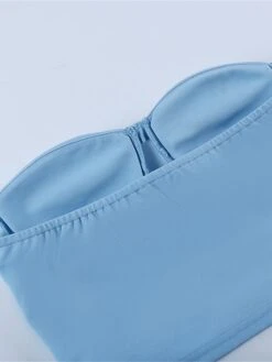 Women's Corset Shapewear Top Pure Color Corsets Street Date Going Out Polyester Breathable Bandeau Sleeveless Backless Summer Spring White Pink -Deals The Sexy Bra Store dgvmgi1697074757227