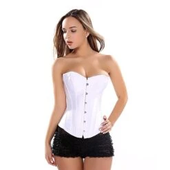 Corset Women's Plus Size Corsets Country Bavarian Overbust Corset Classic Tummy Control Push Up Pure Color Hook & Eye Lace Up Nylon Polyester Christmas Halloween Wedding Party Oktoberfest Costume -Deals The Sexy Bra Store dijmhx1646043657755