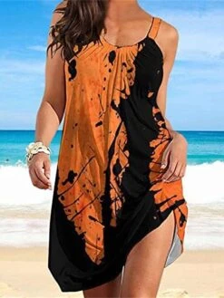 Women's Loungewear Nightgown Nightshirt Dress Tie Dye Flower Fashion Casual Home Street Date Polyester Breathable Straps Sleeveless Summer Spring White Yellow 13 Women's Loungewear Nightgown Nightshirt Dress Tie Dye Flower Fashion Casual Home Street Date Polyester Breathable Straps Sleeveless Summer Spring White Yellow -Deals The Sexy Bra Store djypee1679451559360