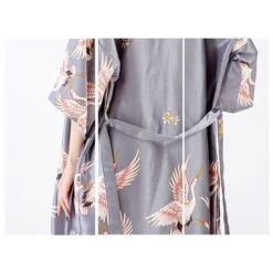 Women's Gift Robes Gown Pajamas Bathrobes Home Party Wedding Party Spa Print Crane Animal Silk Simple Soft Kimono Robes Sweet Fall Spring Summer V Wire Long Sleeve Tie Closure Belt Included 34 Women's Gift Robes Gown Pajamas Bathrobes Home Party Wedding Party Spa Print Crane Animal Silk Simple Soft Kimono Robes Sweet Fall Spring Summer V Wire Long Sleeve Tie Closure Belt Included -Deals The Sexy Bra Store dqboqz1625567535288