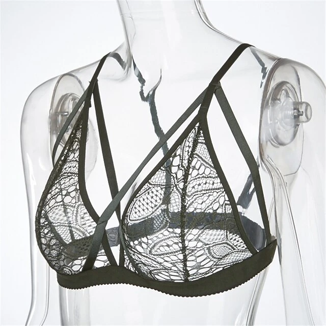 Women's Wireless Bras 3/4 Cup Solid Colored Pure Color Hook & Eye Xmas Christmas Polyester Sexy 1PC Black Wine 12 Women's Wireless Bras 3/4 Cup Solid Colored Pure Color Hook & Eye Xmas Christmas Polyester Sexy 1PC Black Wine - Image 12