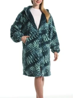 Women's Robe Tie Dye Geometic Plush Casual Comfort Home Daily Bed Flannel Warm Breathable Hoodie Long Sleeve Pocket Fall Winter Green 13 Women's Robe Tie Dye Geometic Plush Casual Comfort Home Daily Bed Flannel Warm Breathable Hoodie Long Sleeve Pocket Fall Winter Green -Deals The Sexy Bra Store dvdasb1695373707313
