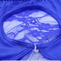 Women's Plus Size Bodysuits Teddies & Bodysuits Geometic Undergarments Bed Lace Short Sleeve Winter Fall Black Blue -Deals The Sexy Bra Store dvozex1639552583478