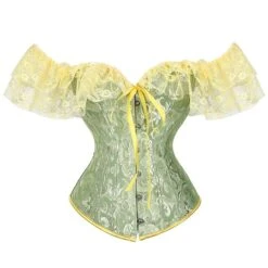 Women's Plus Size Corsets Country Bavarian Overbust Corset Classic Tummy Control Push Up Lace Solid Color Printing Buckle Hook & Eye Nylon Polyester / Cotton Christmas Halloween Wedding Party -Deals The Sexy Bra Store dwbobz1634268388552 1