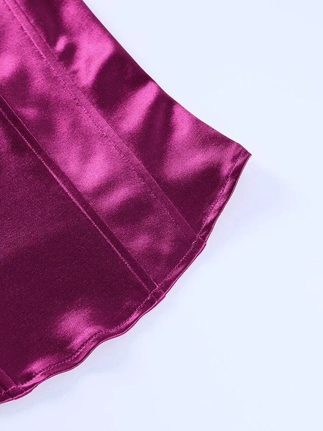 Corset Women's Corset Tops Prom Party & Evening Club Black Purple Brown Sexy Overbust Corset Backless Tummy Control Pure Color Summer Spring 9 Corset Women's Corset Tops Prom Party & Evening Club Black Purple Brown Sexy Overbust Corset Backless Tummy Control Pure Color Summer Spring - Image 9