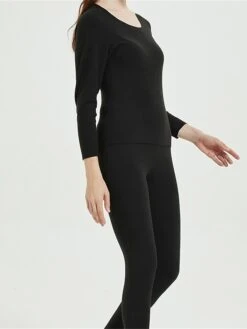 Women's Delong Thermal Underwear Pure Color Simple Casual Comfort Home Daily Going Out Polyester Warm Crew Neck Long Sleeve Pant Fall Winter Black Pink 29 Women's Delong Thermal Underwear Pure Color Simple Casual Comfort Home Daily Going Out Polyester Warm Crew Neck Long Sleeve Pant Fall Winter Black Pink -Deals The Sexy Bra Store ebvkzb1697161970025