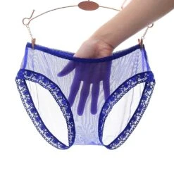 Women's Plus Size Cut Out Lace Lace Lingerie Solid Colored Shorties & Boyshorts Panties Boxers Underwear Stretchy Low Waist Super Sexy Purple M -Deals The Sexy Bra Store ehecpl1540367542862