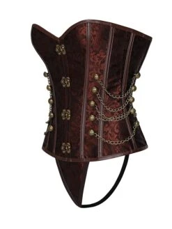 Women's Corsets Halloween Waist Trainer Body Shaper Pure Color Fashion Retro Hot Party Carnival Polyester Breathable Bandeau Sleeveless Adjustable Summer Spring Black Brown 15 Women's Corsets Halloween Waist Trainer Body Shaper Pure Color Fashion Retro Hot Party Carnival Polyester Breathable Bandeau Sleeveless Adjustable Summer Spring Black Brown -Deals The Sexy Bra Store ejoqzh1691133312928