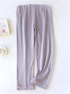 Women's Pajamas Pants Pure Color Simple Casual Comfort Home Daily Bed Cotton Breathable Pant Elastic Waist Fall Winter Pine Green - Loose Feet Honey Pink - Loose Feet -Deals The Sexy Bra Store emiwko1695798629598