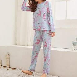 Women's Pajamas Sets Nighty Pjs 2 Pieces Animal Cartoon Fashion Comfort Sweet Home Daily Bed Polyester Breathable Gift Crew Neck Long Sleeve T Shirt Tee Pant Elastic Waist Fall Spring Blue Pink 17 Women's Pajamas Sets Nighty Pjs 2 Pieces Animal Cartoon Fashion Comfort Sweet Home Daily Bed Polyester Breathable Gift Crew Neck Long Sleeve T Shirt Tee Pant Elastic Waist Fall Spring Blue Pink -Deals The Sexy Bra Store enhosb1638862772012