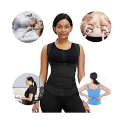 Corset Women's Tops Waist Trainer Shapewears Office Running Gym Yoga Plus Size Black Spandex Sport Simple Style Breathable Zipper Hook And Loop Tummy Control Push Up Front Close Pure Color Summer -Deals The Sexy Bra Store epesob1666780494026