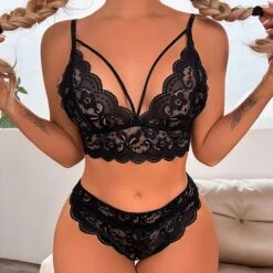 Women's Hole Sexy Sexy Bodies Nightwear Xmas- Polyester Christmas Jacquard Sexy Lingerie Set Black / White / Red S M L 20 Women's Hole Sexy Sexy Bodies Nightwear Xmas- Polyester Christmas Jacquard Sexy Lingerie Set Black / White / Red S M L -Deals The Sexy Bra Store epgxip1691996813025